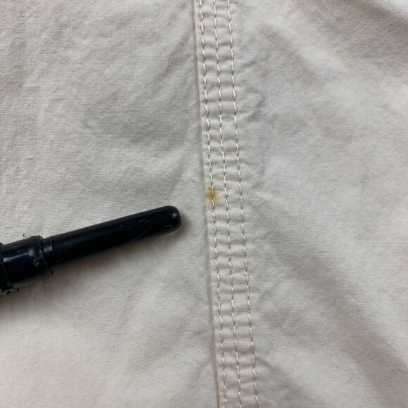 Elodie Cream Poplin Canvas Wide Leg Cargo Pant L - Picture 4 of 10